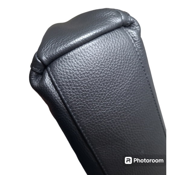 Viola Castellani Black Pebble Italian Leather Shoulder Tote Bag - Picture 9 of 16